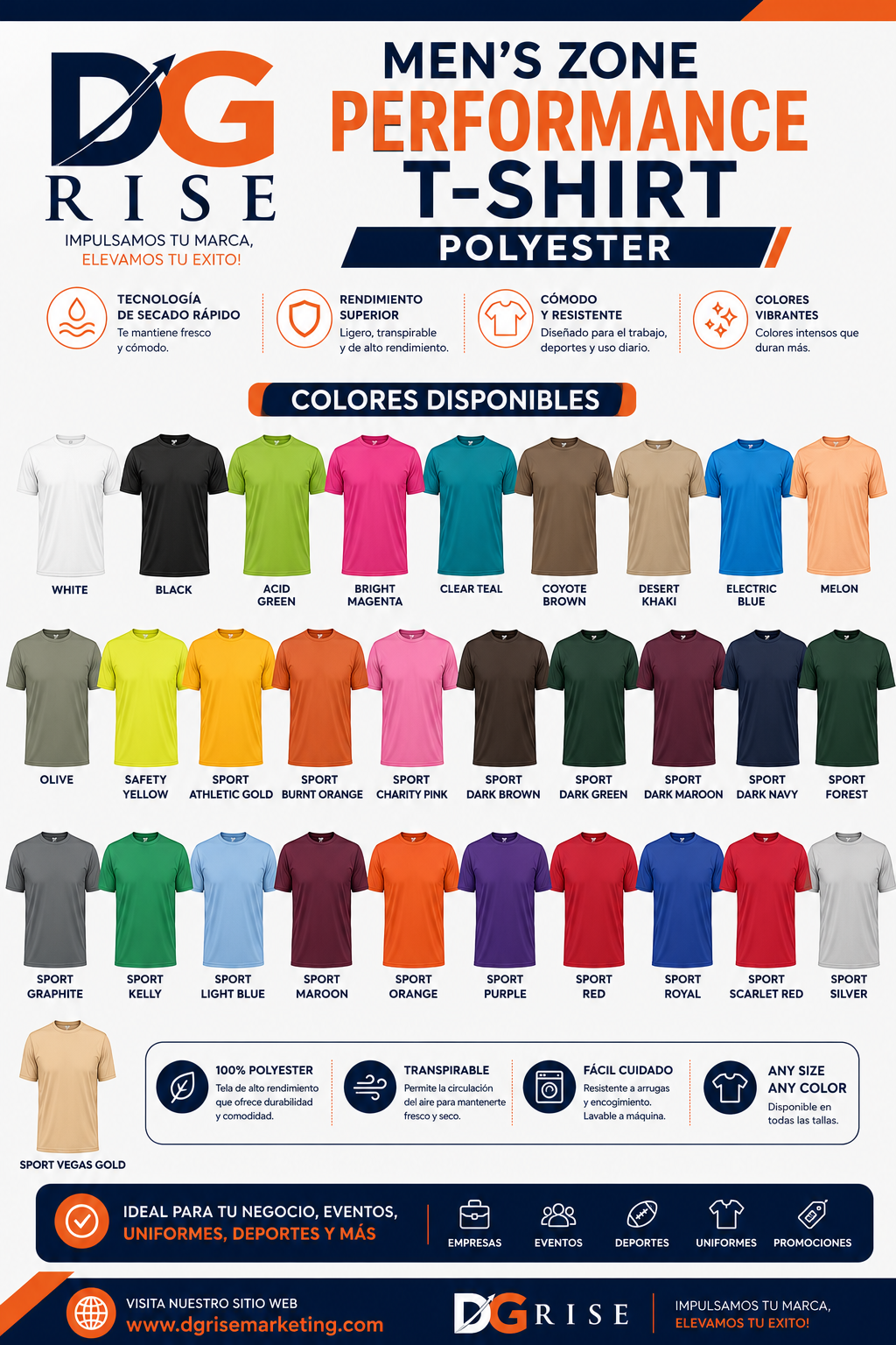 Crew-neck T-shirt — available colors