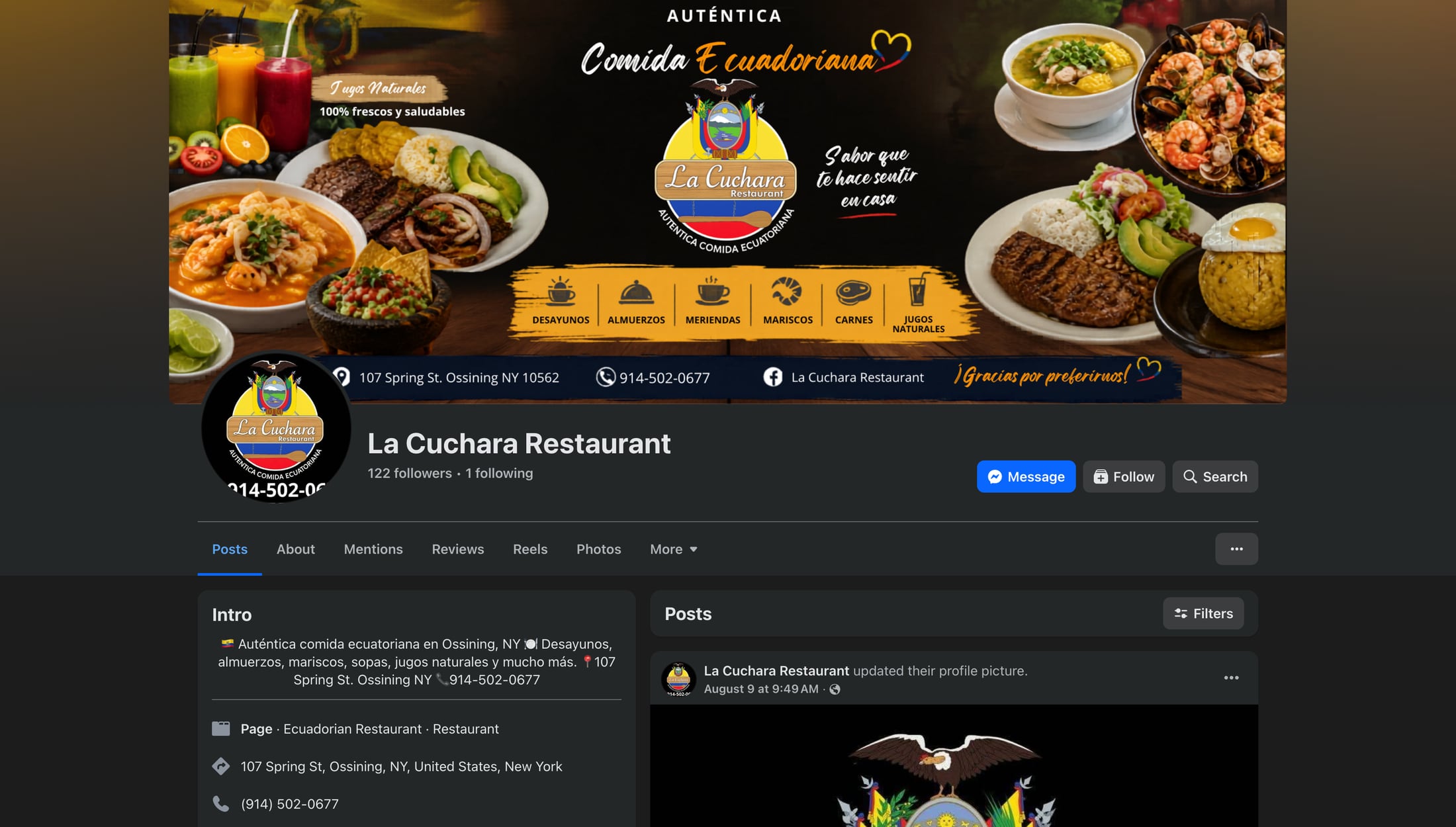 Consistent local business information example